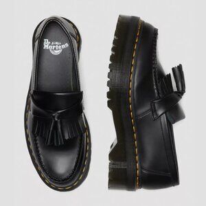 NWT Adrian Leather Platform Tassel Loafers